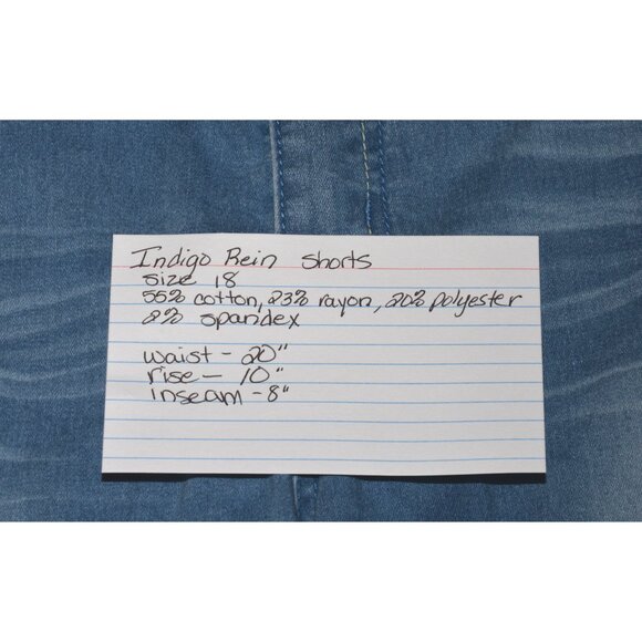 Indigo Rein Denim Shorts size 18 - Picture 4 of 4